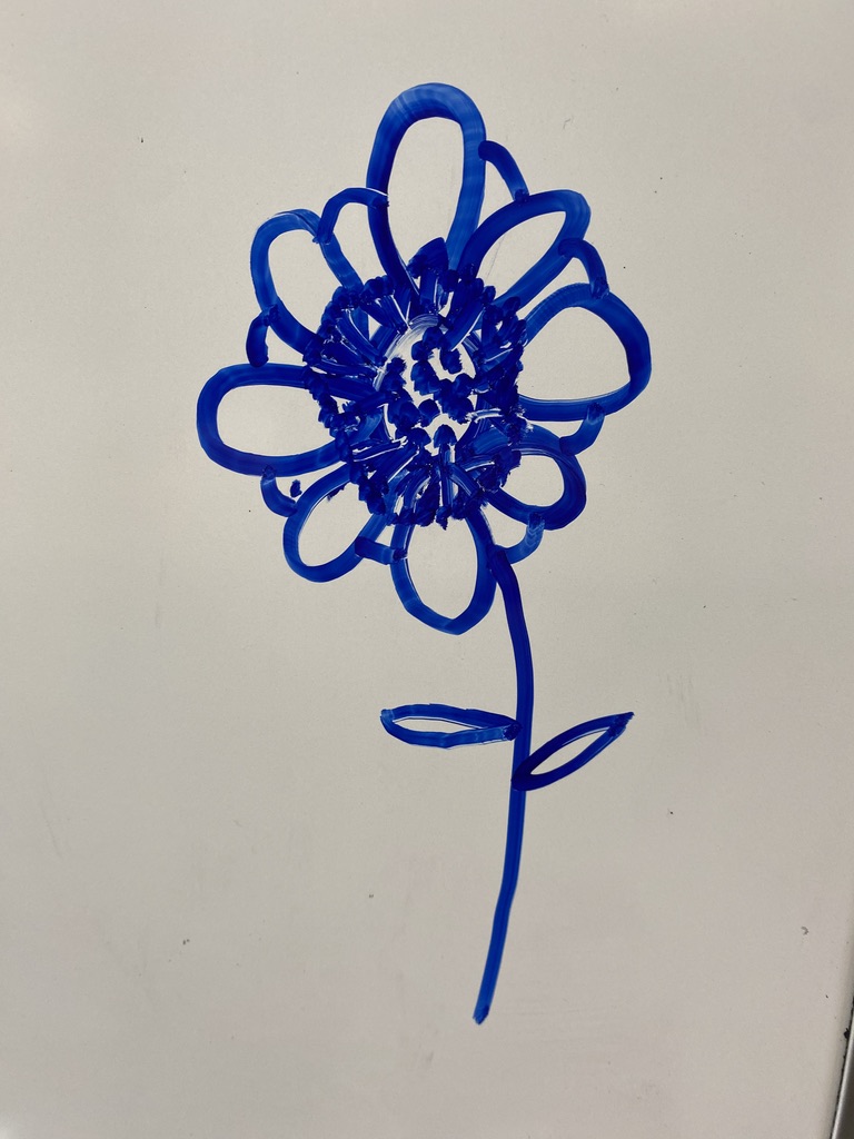 Hand drawn flower.